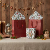 Country Cowboy Howdy Christmas Gray Seidenpapier