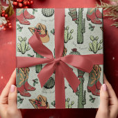 Country Cowboy Howdy Weihnachten Geschenkpapier Set