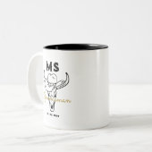Country Cowboy Personalisierte Trauzeugen Monogram Zweifarbige Tasse (Vorderseite Links)