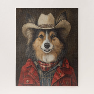 Country Cowboy Shetland Sheepdog | Sheltie Puzzle
