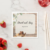 Country Cowboy Western Hochzeitcocktail Napkin Serviette (Beispiel)