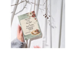 Country Cowboy Western Wedding Invitation (rust) Einladung