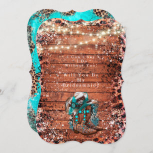 Country Cowboystiefel werden Sie meine Bridesmaid Einladung