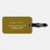 Country Cowgirl Boots Flower Hat Texas Gepäckanhänger (Rückseite horizontal)