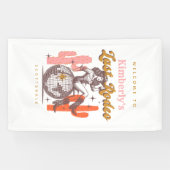 Country Cowgirl Last Rodeo Junggeselinnen-Abschied Banner (Horizontal)