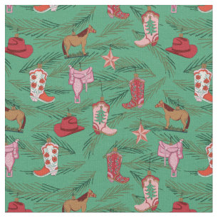 Country Cowgirl Weihnachtsschmuck Stoff