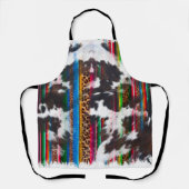 Country Cowhide Santa Fe Streifen Schürze (Vorderseite)