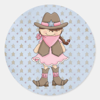 Country Cowpoke Fun Cowgirl Stickers