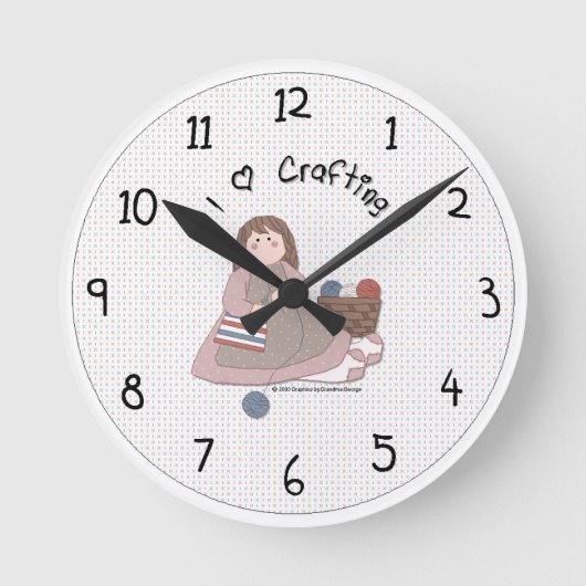 Country Craving Wall Clock Runde Wanduhr (Vorderseite)