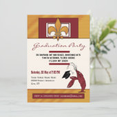 Country Crawfish Graduation Party Einladung (Stehend Vorderseite)