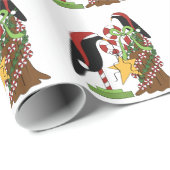 Country Crow Weihnachtspapier Geschenkpapier (Rolleneckpunkt)