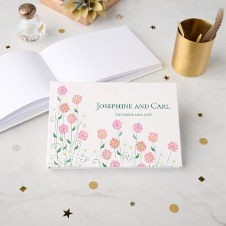 Country Daisies Simple Niedlich Wedding Gästebuch