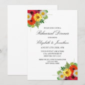 Country Daisis Probe Dinner Einladung (Vorne/Hinten)