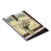 Country Daisy Bouquet im Fenster Notizblock (Rechte Seite)