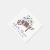 Country Daisy Watercolor Brautparty Serviette (Ecke)