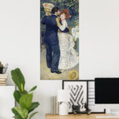 Country Dance by Pierre Renoir, Vintage Kunst Poster (Heimbüro)