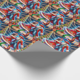 Country Dance Cowboy Cowgirl Weihnachten Geschenkpapier