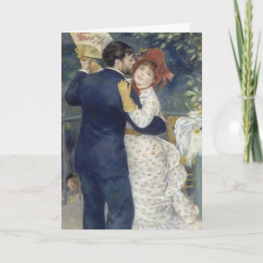 Country Dance - Renoir Impressionist Malerei Karte (Vorderseite)