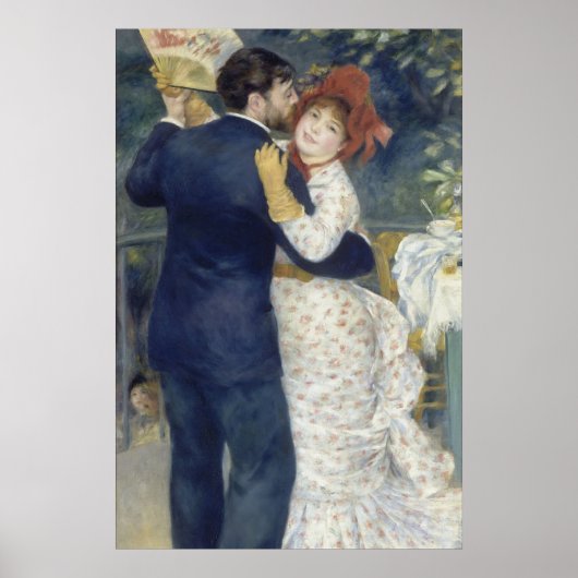 Country Dance - Renoir Impressionist Malerei Poster (Vorne)
