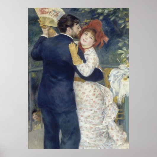 Country Dance - Renoir Impressionist Malerei Poster (Vorne)