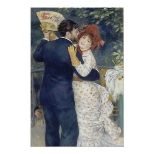 Country Dance - Renoir Impressionist Malerei Poster (Vorderseite)