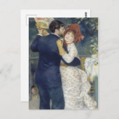 Country Dance - Renoir Impressionist Malerei Postkarte (Vorne/Hinten)