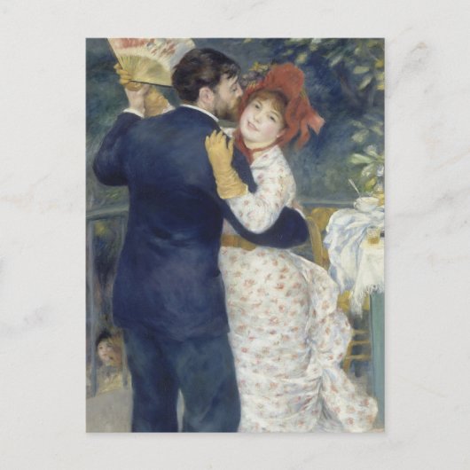 Country Dance - Renoir Impressionist Malerei Postkarte (Vorderseite)