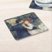 Country Dance - Renoir Impressionist Malerei Rechteckiger Pappuntersetzer (angewinkelt)