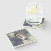 Country Dance - Renoir Impressionist Malerei Steinuntersetzer (Seitenansicht)