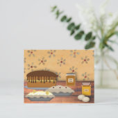 Country Desserts Rezept Card Postkarte (Stehend Vorderseite)