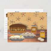 Country Desserts Rezept Card Postkarte (Vorne/Hinten)