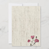 Country Dogwood Hochzeit Einladung (Rückseite)