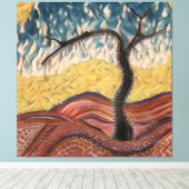 Country Dream Trem Mandala Leinwanddruck (Insitu (Holzboden))