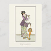 Country Dress French Journal des Dames Postkarte (Vorderseite)