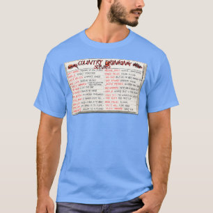 Country Drink Songs Cassette Mix Tape T-Shirt