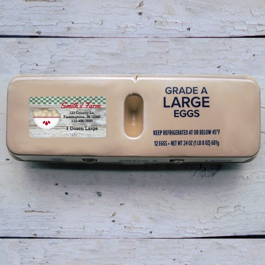 Country Eggs Custom Product Label Adressaufkleber