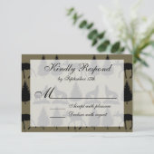 Country Elve Wildlife Wedding RSVP Cards (Stehend Vorderseite)
