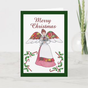Country Engel Weihnachtskarte Feiertagskarte