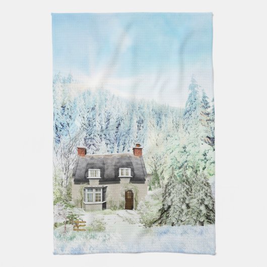 Country English Hütte Handtuch (Vertikal)