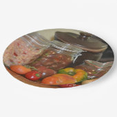 Country Ernte Pappteller (Schrägansicht)