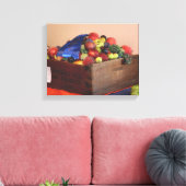 Country Fair Frucht Erster Preis Blue Ribbon Leinwanddruck (Insitu (Wohnzimmer))