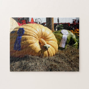 Country Fair Giant Pumpkin Blue Ribbon Puzzle