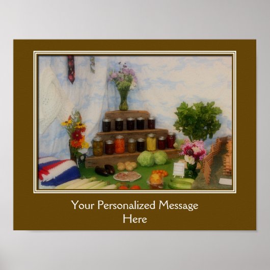 Country Fair Preserve Prize Personalisiert Poster (Vorne)