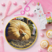 Country Fair Prize Pumpkin Personalisiertes Party Pappteller (Party)
