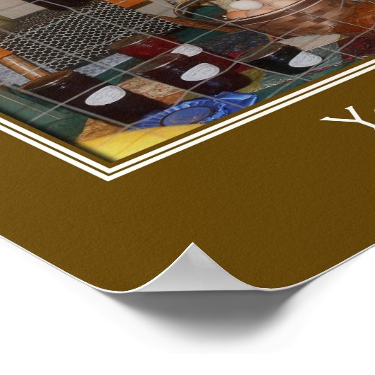 Country Fair Produce Prize Personalisiert Poster (Ecke)