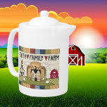 Country Faith Family Farm Wort Kunst<br><div class="desc">Country Faith Family Farm Wort Kunst Teekanne</div>