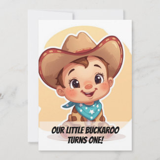 Country Farm Baby Birthday Invitation Einladung