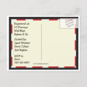 Country Farm Baby Dusche Postkarte Einladung (Rückseite)