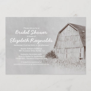 Country Farm Bridal Dusche Einladungen