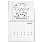Country Farm Coloring Calendar Kalender (Mär 2026)